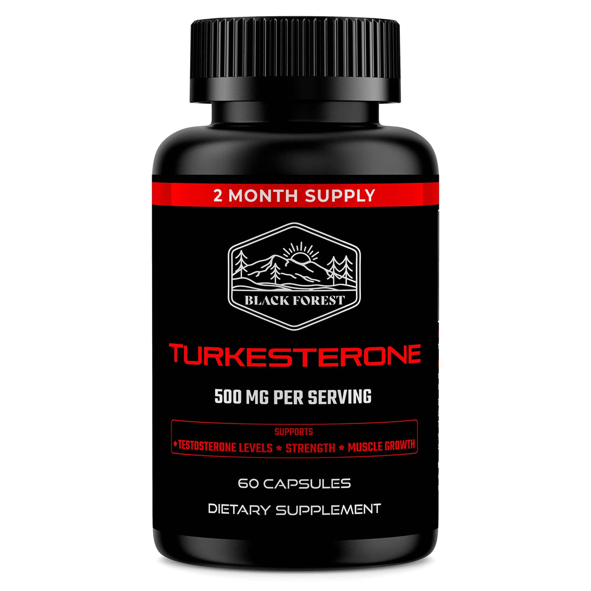 Black 500mg Turkesterone Capsule Z750105