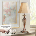 Bronze Brown Candlestick Table Lamp with Dimmer N97259