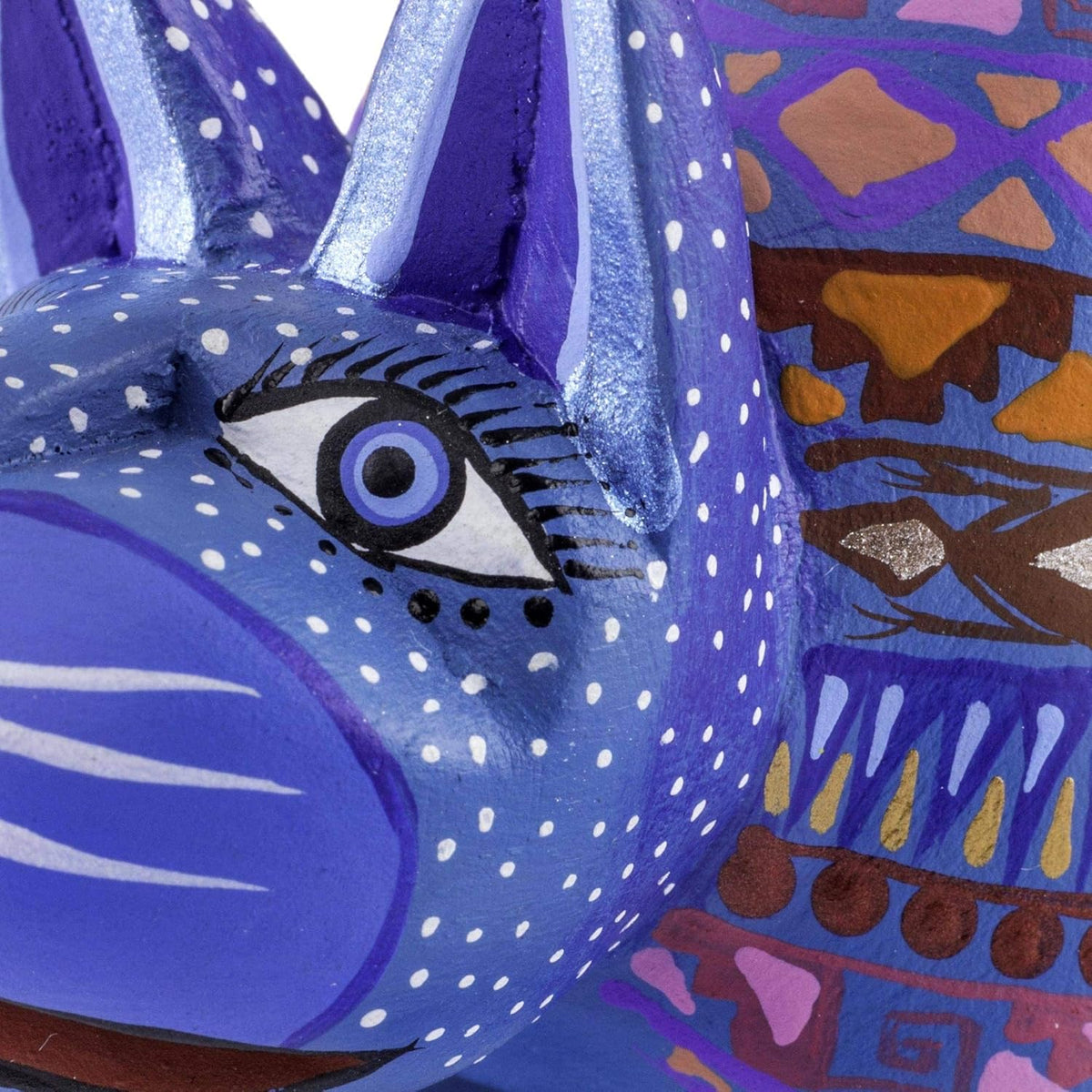 Blue Cat Alebrije Sculpture C787486