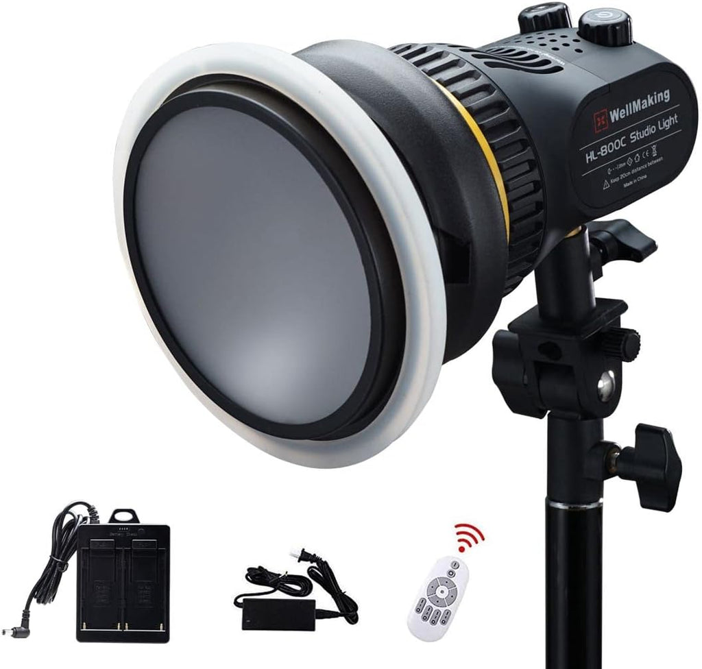 80W Portable LED COB Spotlight Video Light with Fresnel Lens Bowens Mount S919526
