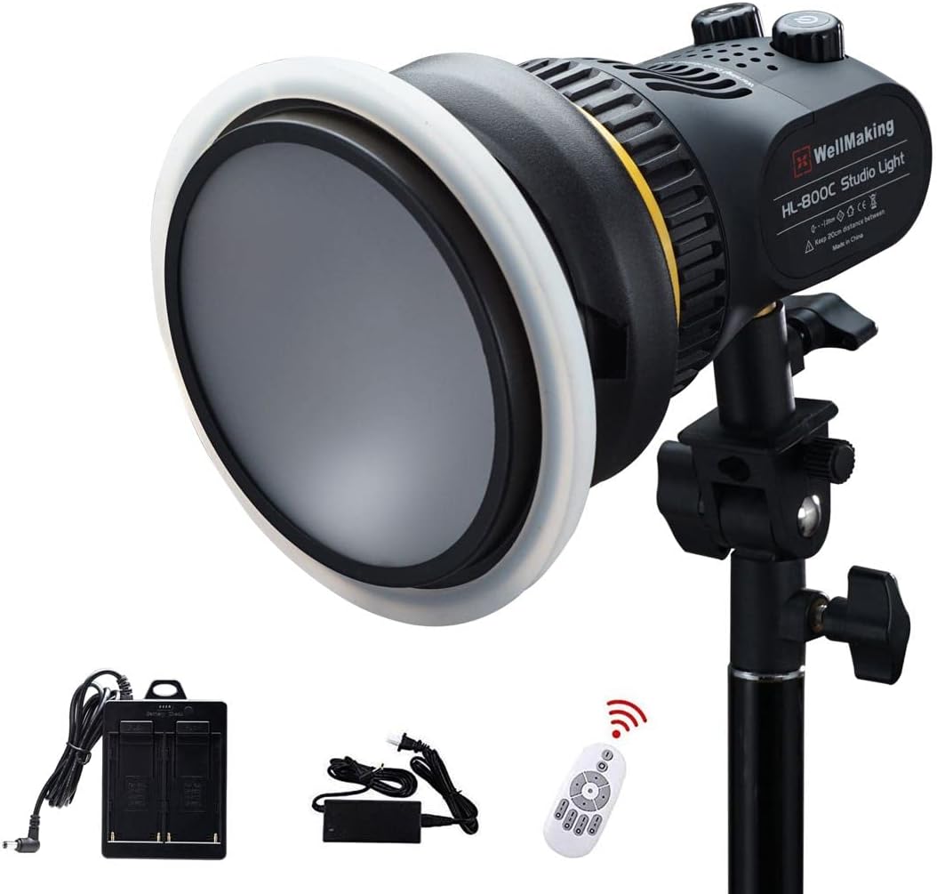 80W Portable LED COB Spotlight Video Light with Fresnel Lens Bowens Mount S919526