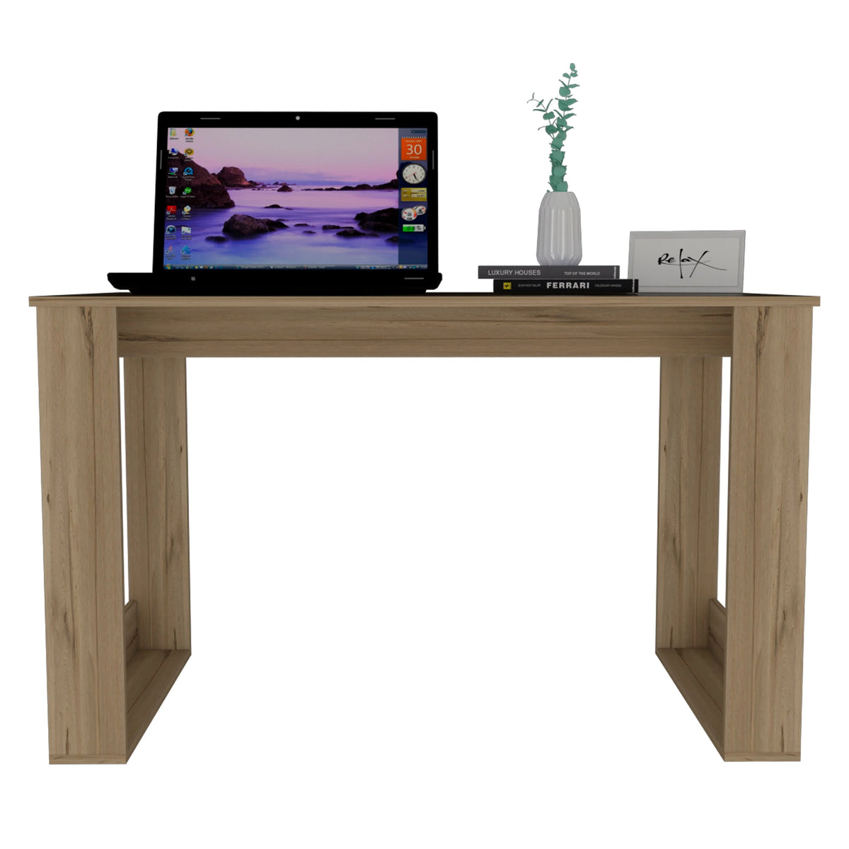 Oak Engineered Wood Computer Desk M209307
