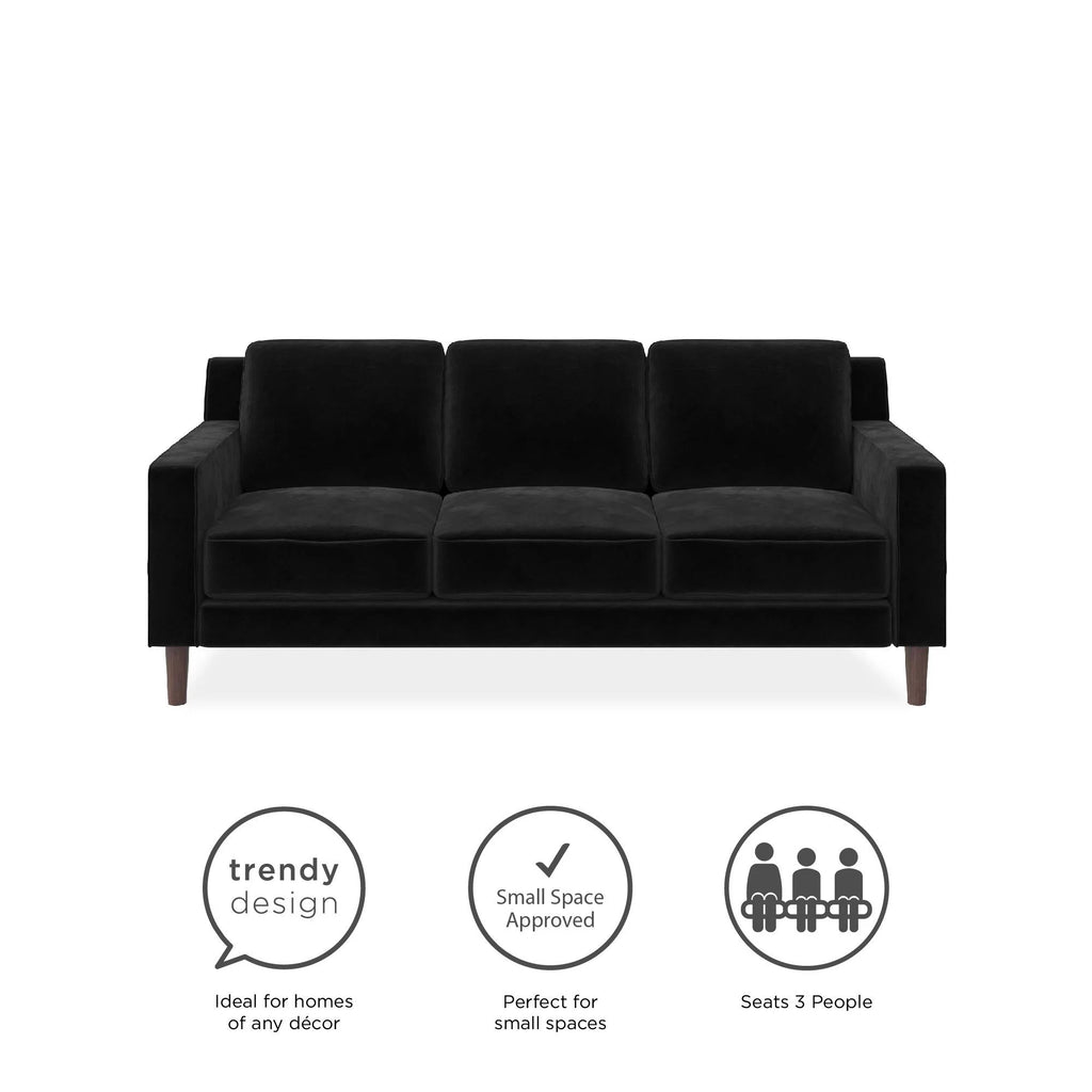 Green Velvet 3 Seater Sofa R81639