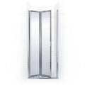 Framed Bi-Fold Double Hinge Shower Door in Clear Glass O41766