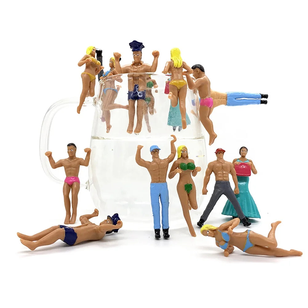 8Pcs Mini Simulated People Dollhouse Pendant Decor P26213