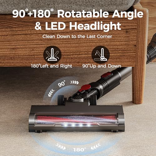 Cordless Stick Vacuum Cleaner with Bendable Wand F779060