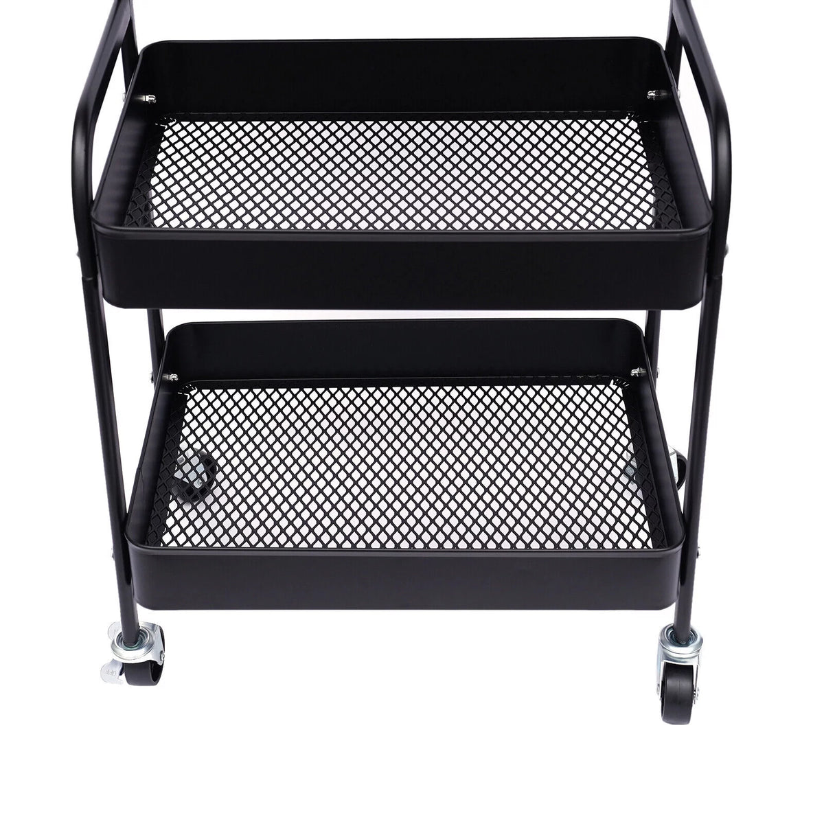 3 Tier Rolling Printer Cart with Wheels Black V138882