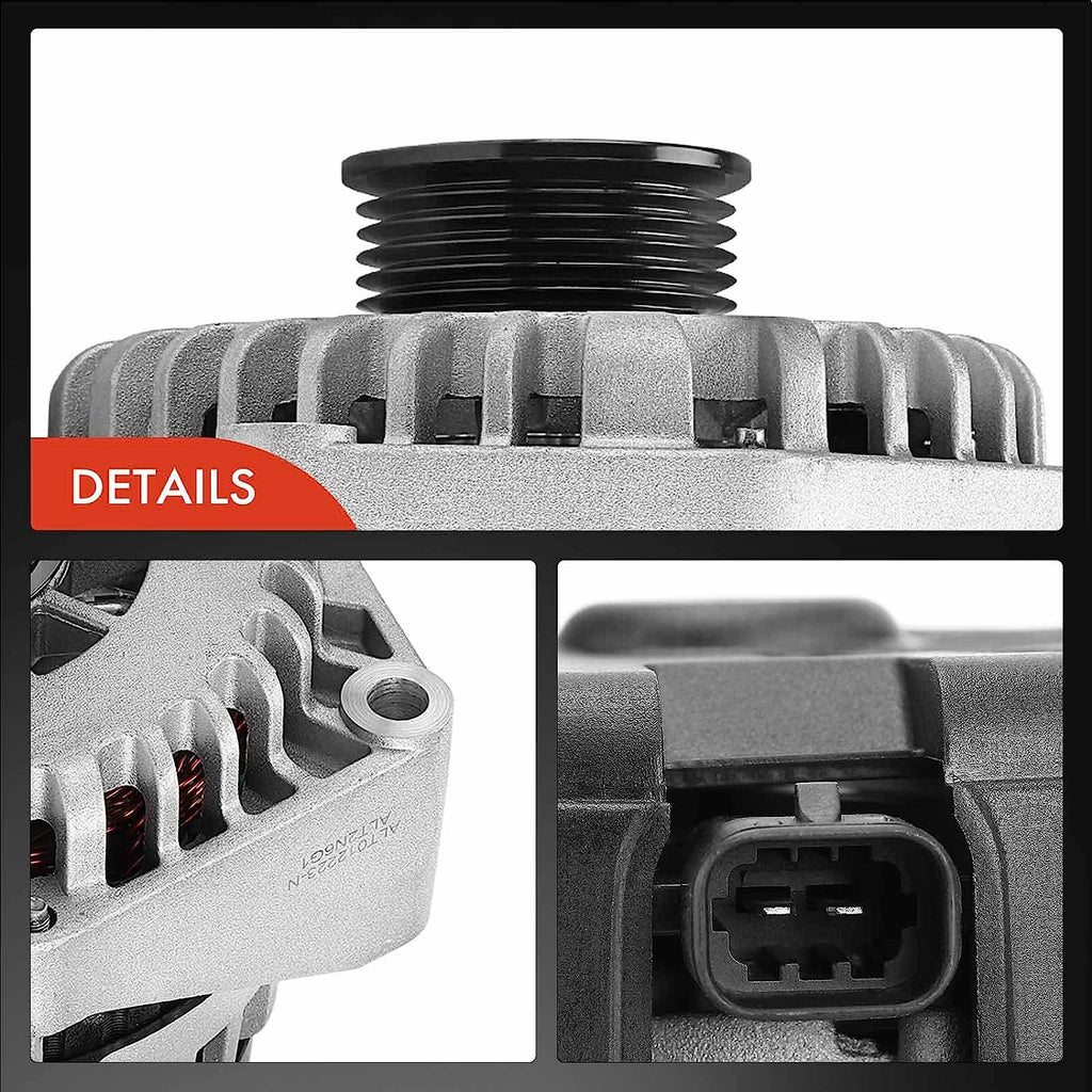 Alternator Compatible with Chevy Silverado 1500, Avalanche 1500, GMC Sierra 1500, Cadillac Escalade U545