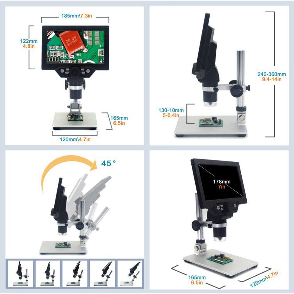 Digital Microscope with 7 inch LCD Display T175