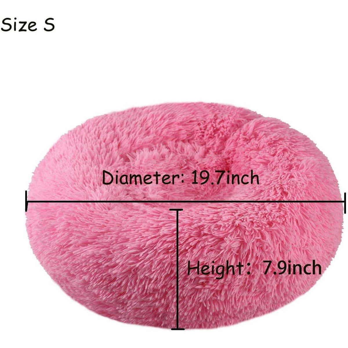 Soft Plush Round Pet Bed L235842