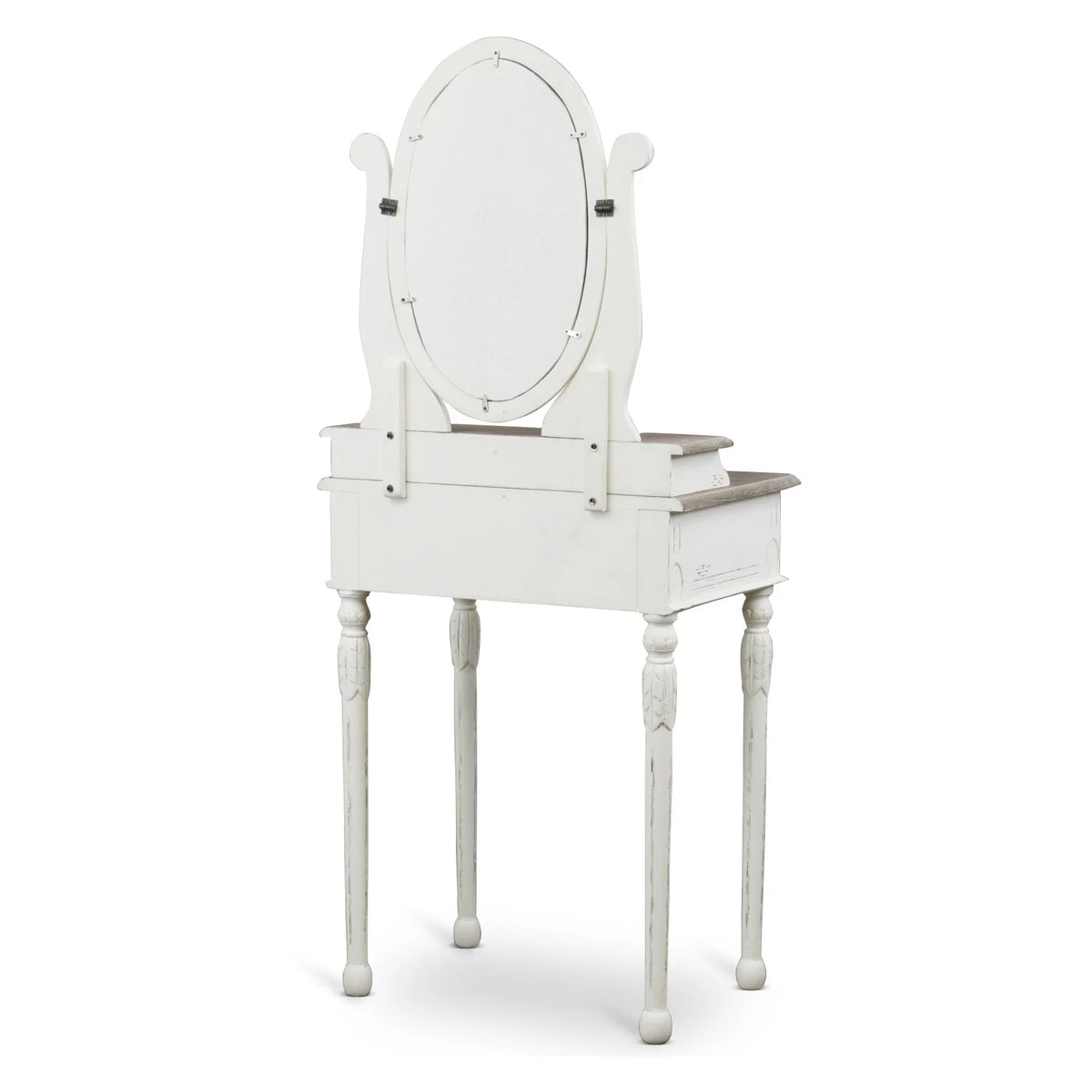 White and Natural Bedroom Vanity Table Y737093