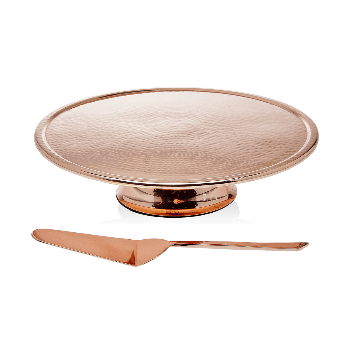 Copper Finish Cake Stand Server E65569