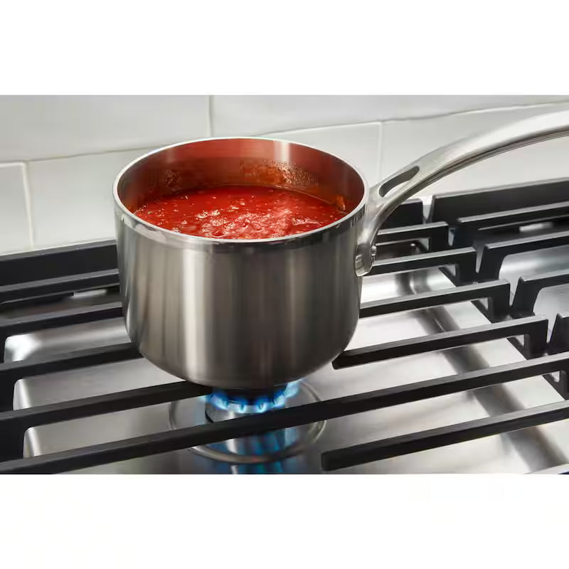 4-Burners Recessed Gas Cooktop in Stainless Steel A45170