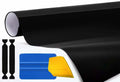Satin Black Vinyl Wrap Roll 3ft x 5ft Pack of 2 R3912