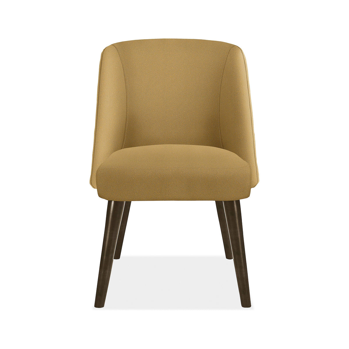 Modern Cora Side Chair in Tatum Moss with Charcoal Legs Green Brown Performance Fabric C20771