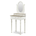 White and Natural Bedroom Vanity Table Y737093