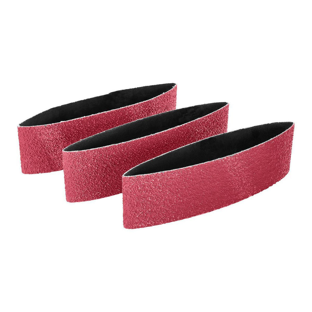 3 in. x 21 in. 36 Grit Zirconia Alumina Sanding Belts 3-Pack T137052