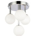 Polished Chrome 4 Light Flush Mount Fixture Z77545