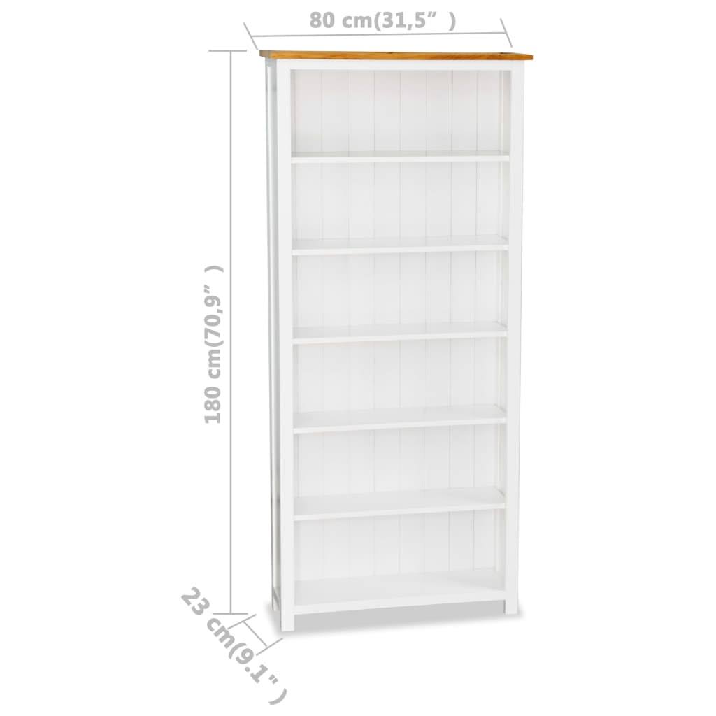 3-Tier Solid Oak Wood Bookcase U72454