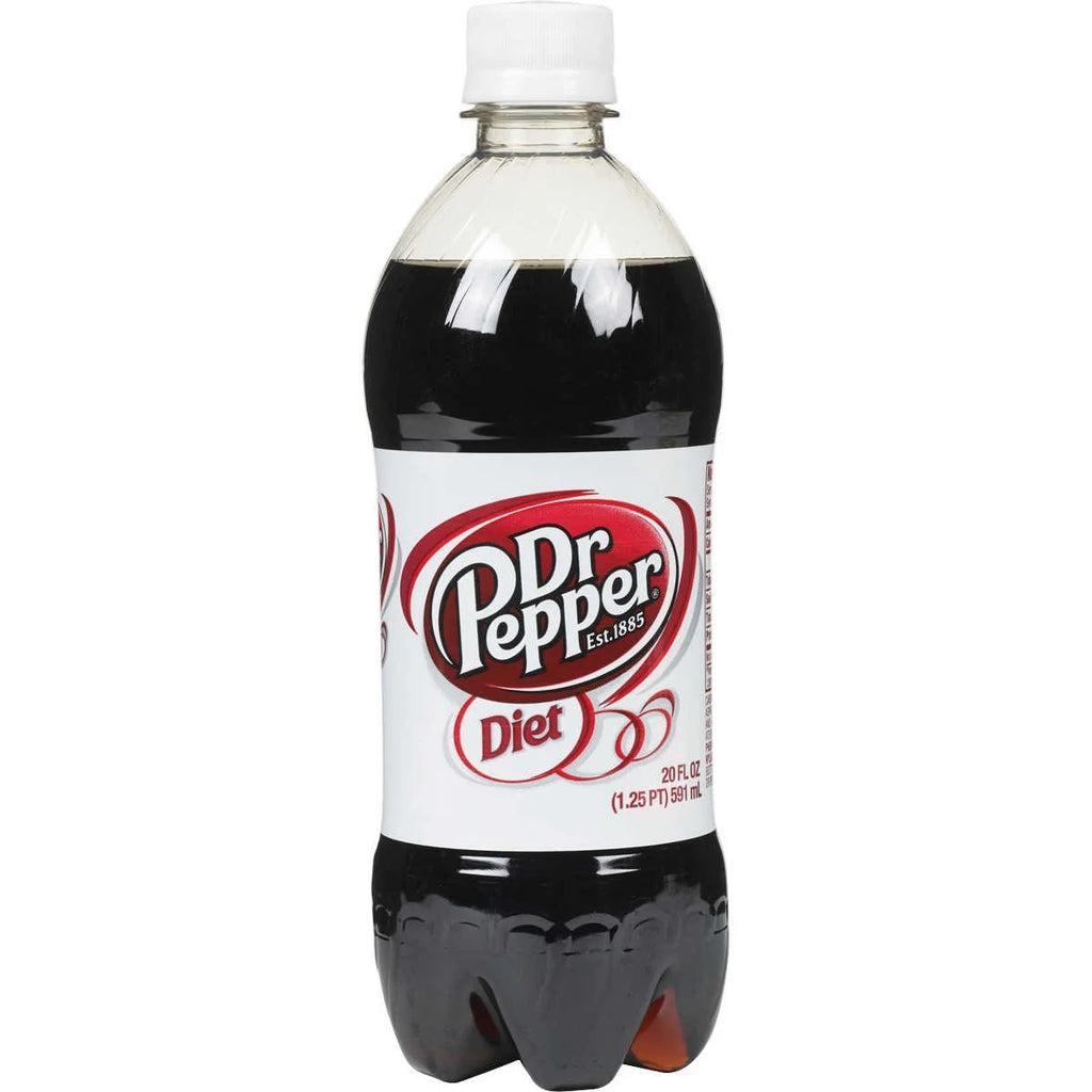 Diet Dr Pepper Soda 20oz Bottles, Quantity of 10 R520