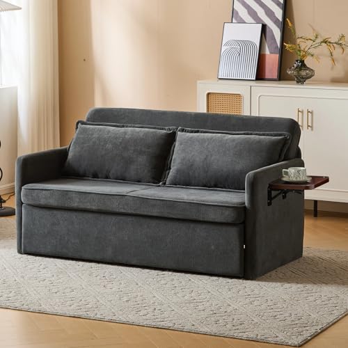 Black Convertible Sofa Bed P4927