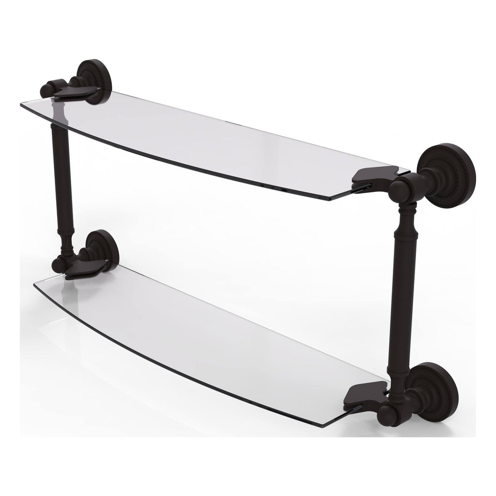 18x22 Two Tiered Glass Shelf Oil Rubbed Bronze G525384