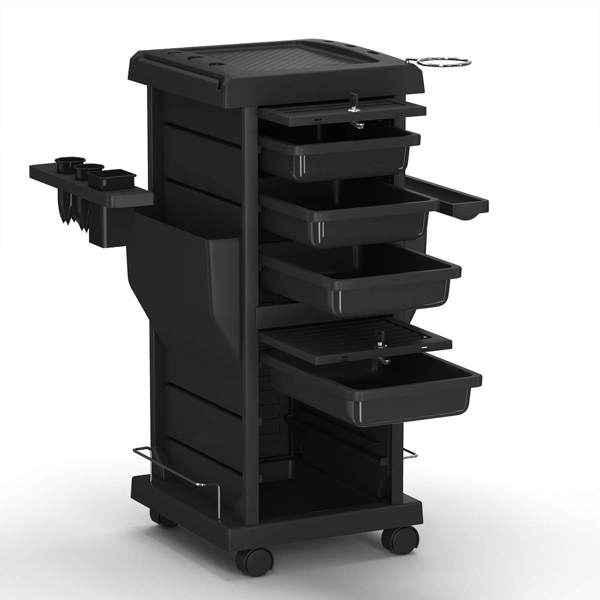 Locking Hair Salon Trolley Rolling Cart with 6 Drawer C458639