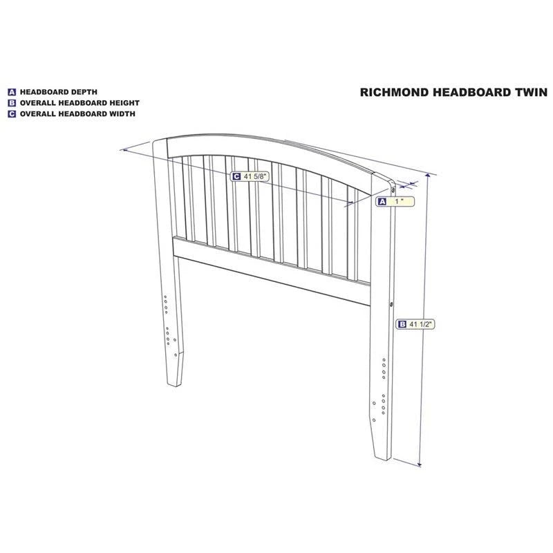 Twin Walnut Headboard M655616