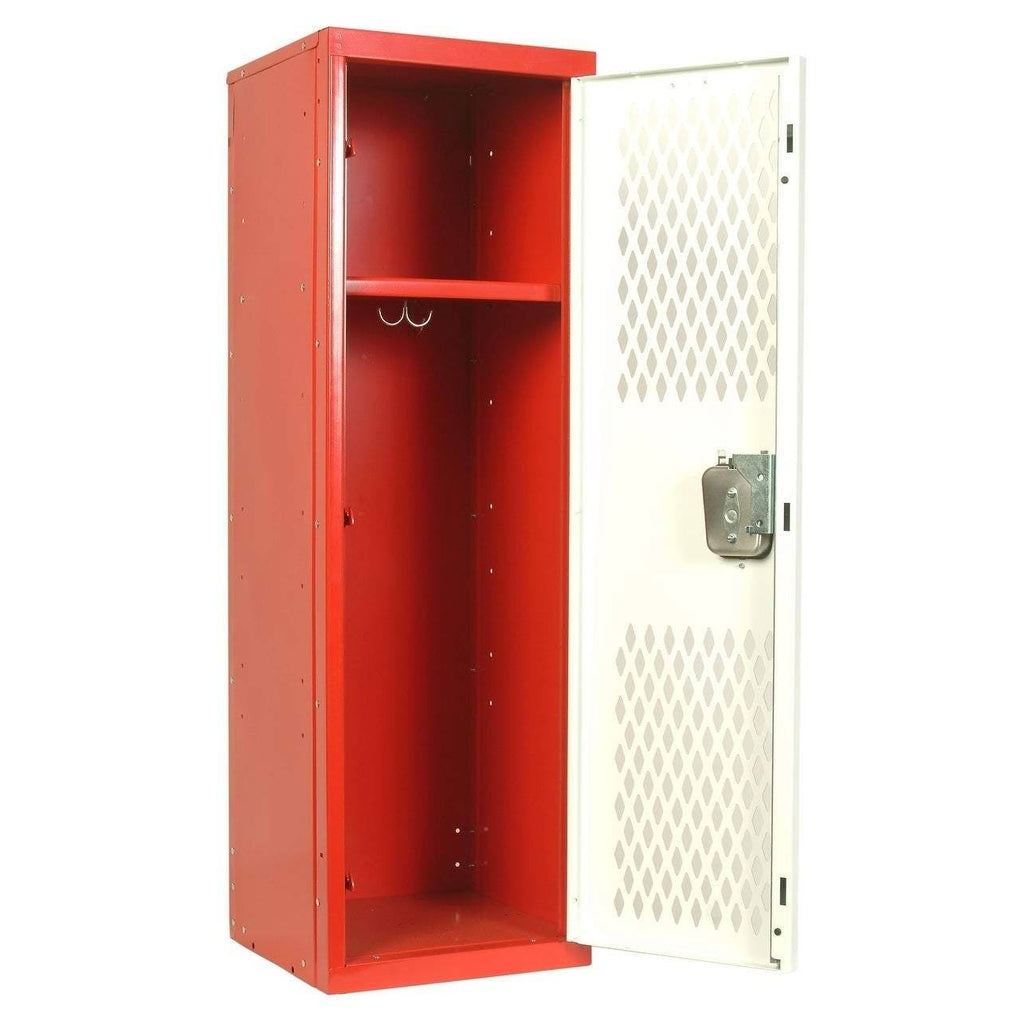 Red/White Single Tier Locker S918246