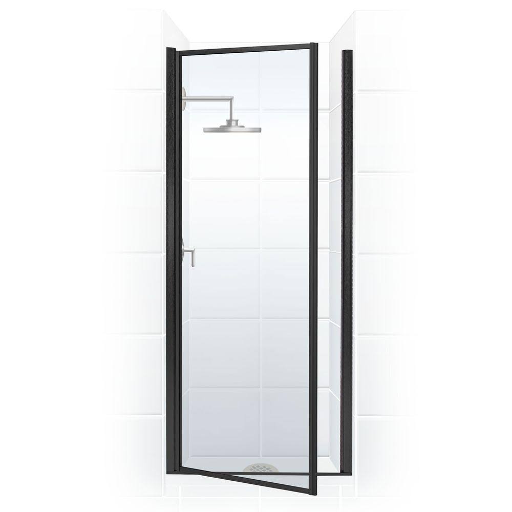 22x22 x 64x22 Framed Hinge Shower Door Black Bronze H869950