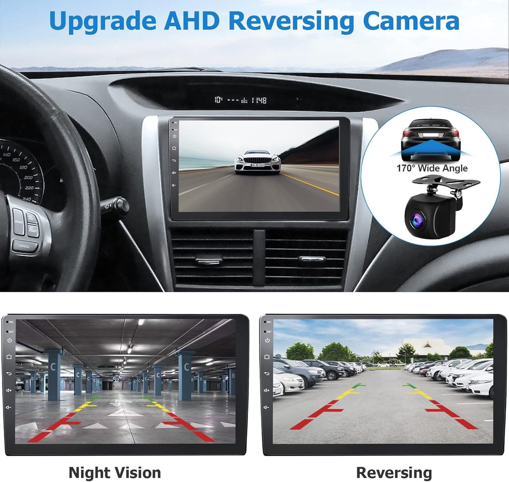 10.1 IPS Touchscreen Car Stereo with Wireless CarPlay Android Auto Bluetooth 5.0 Backup Camera C6310