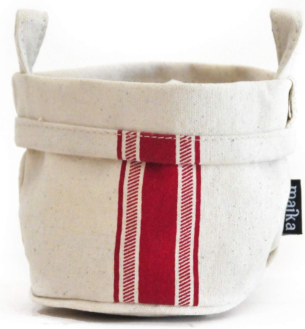 Recycled Canvas Storage Bucket 3-pack, Medium, Dots Navy Q95769