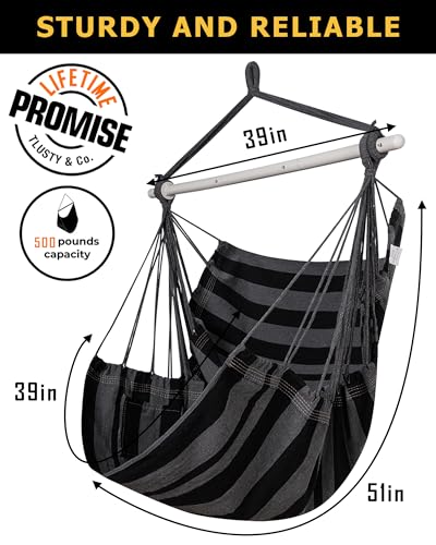 Hammock Chair Swing with Steel Bar Z532