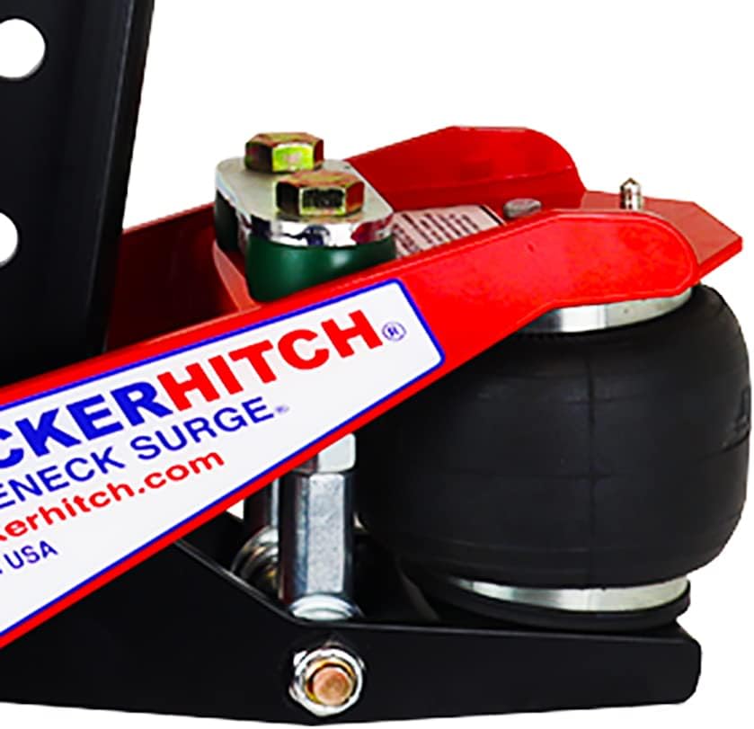 Gooseneck Air Hitch & Coupler, Square 4" Straight Pin 30K Coupler 9" Offset R13049