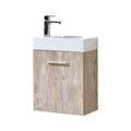 18 in. Wall Mount Nature Wood Bathroom Vanity P44292