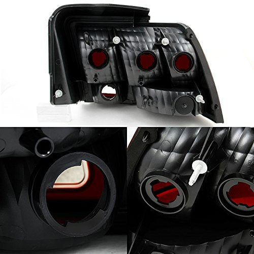 Dark Red Tail Lights Brake Lamps Left + Right Side Replacement Pair B424997