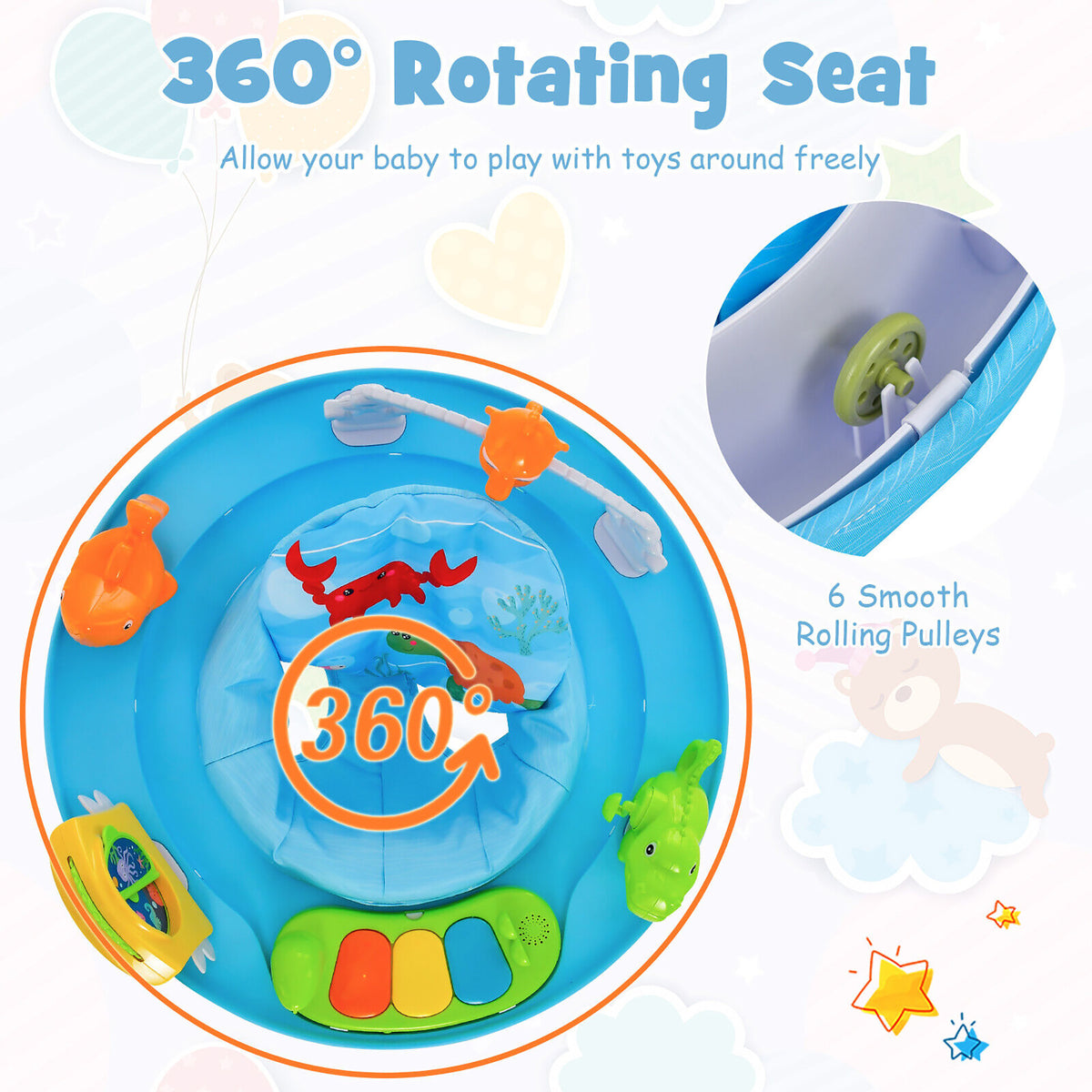 Underwater World Themed Baby Bouncer Z327559