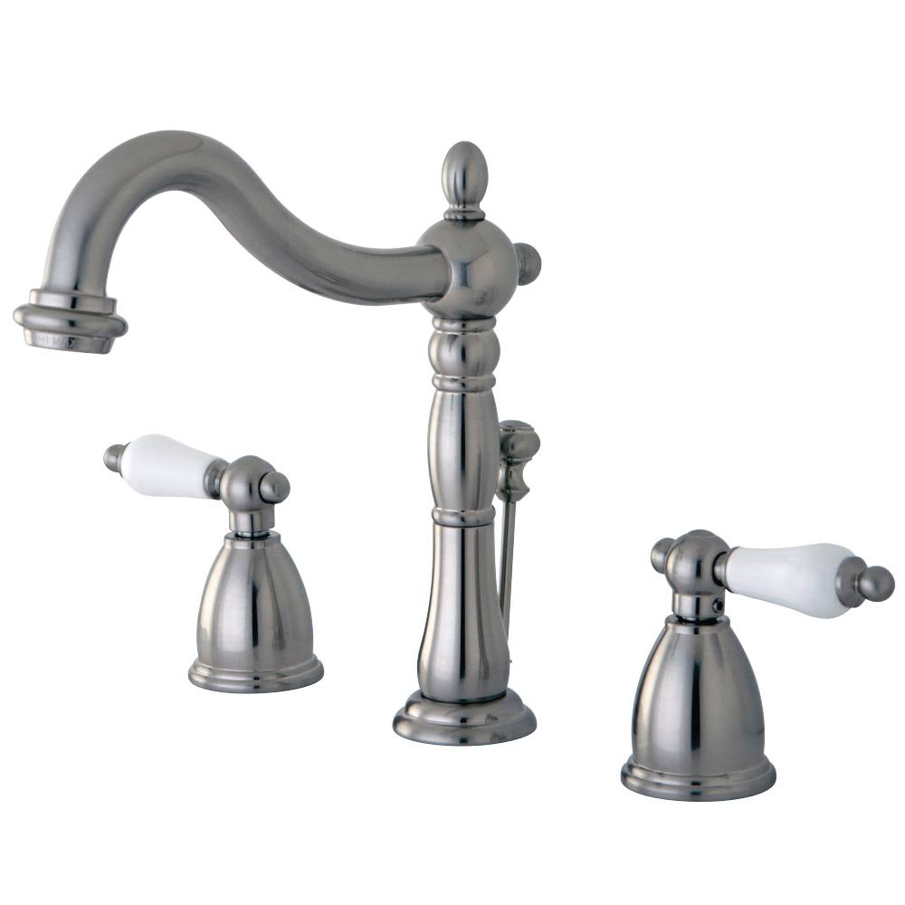 8x22 Widespread Bathroom Faucet, Brushed Nickel I3162