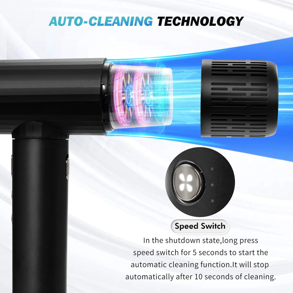 Black 1600W High-Speed Ionic Hair Dryer T20571