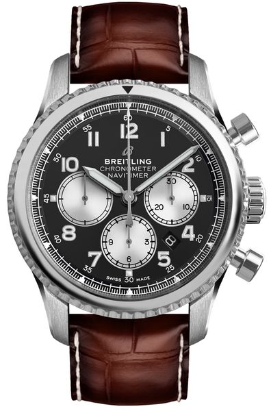Chronograph Brown Strap 43mm Y287262