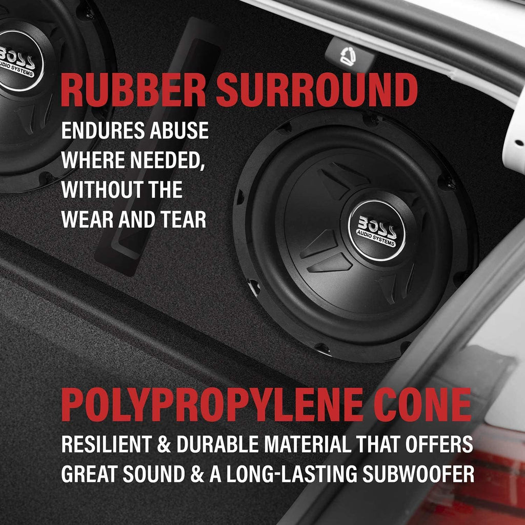 600-Watt 8-Inch Car Subwoofer Audio Speaker, Single (2 Pack) V517225