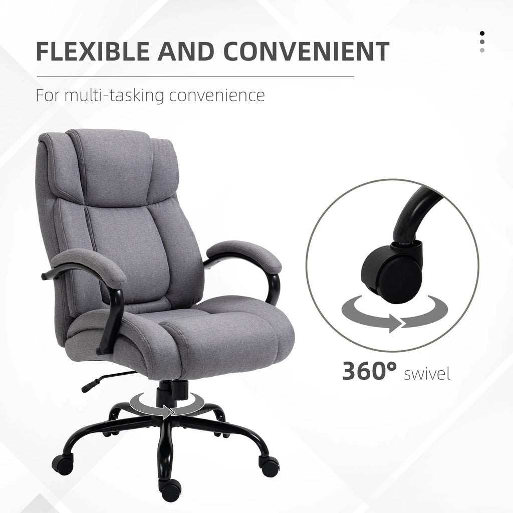 Linen Fabric Executive Office Chair Q18488
