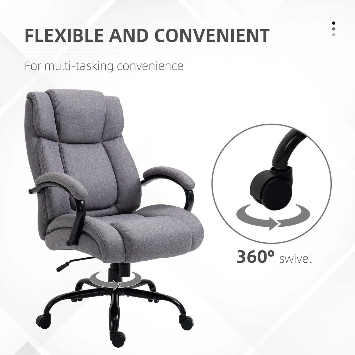 Linen Fabric Executive Office Chair Q18488