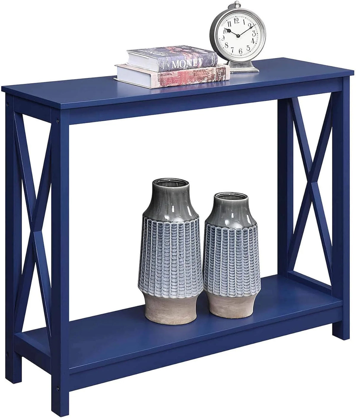 Cobalt Blue Console Table With Shelf E457195