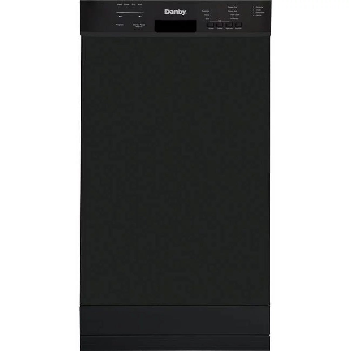 18 in. Built-in Dishwasher with Front Controls, Black U490