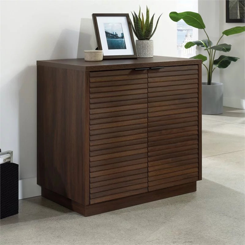 3-Piece Credenza Desk & Hutch & Utility Stand Y54418