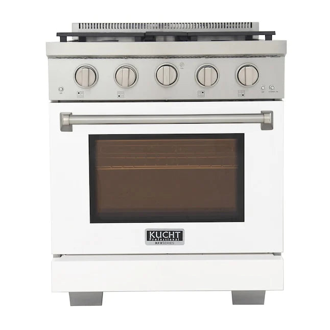 White Propane Gas Range D2014