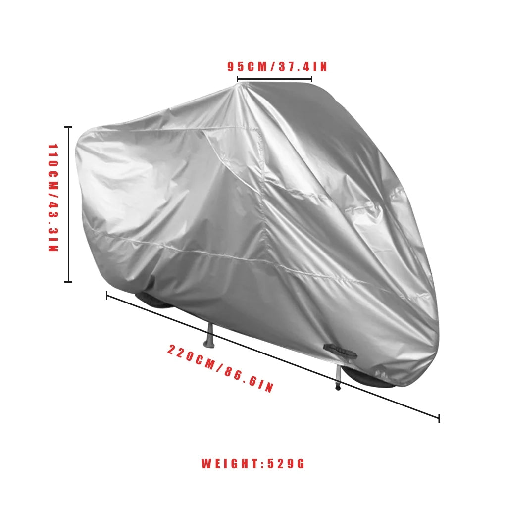 Silver Motorbike Dustproof Cover A91167