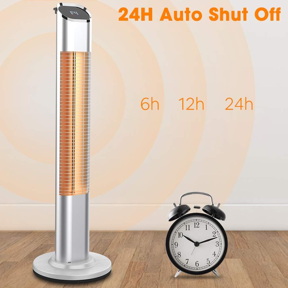 1500W Electric Infrared Standing Heater with Remote Control M449