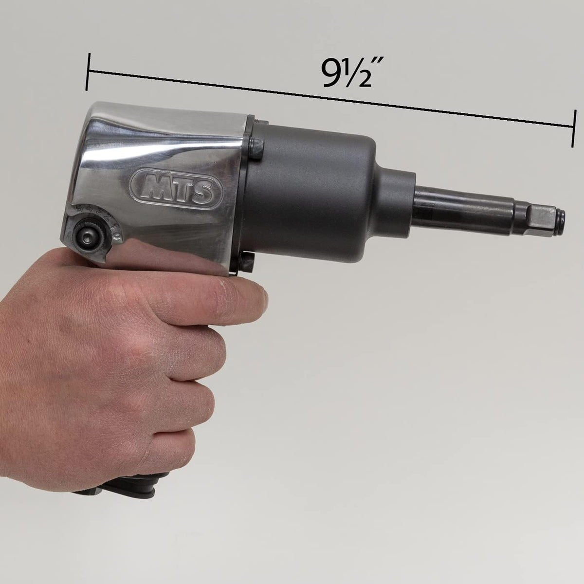 1/2-Inch Drive Aluminum Pneumatic Air Powered Impact Wrench, 2-Inch Anvil, Twin Hammer, Max Torque 680, Weight 6 lbs P82850